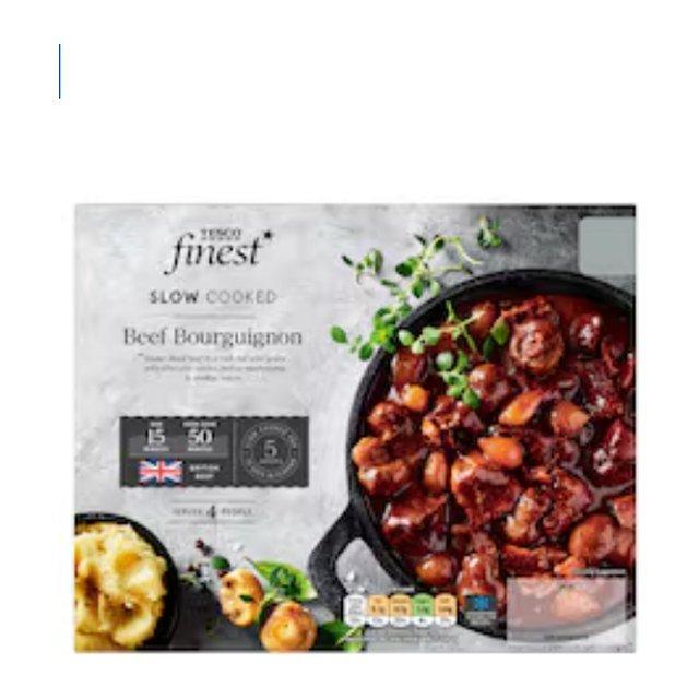 Tesco Finest Slow Cooked Beef Bourguignon 1.08kg