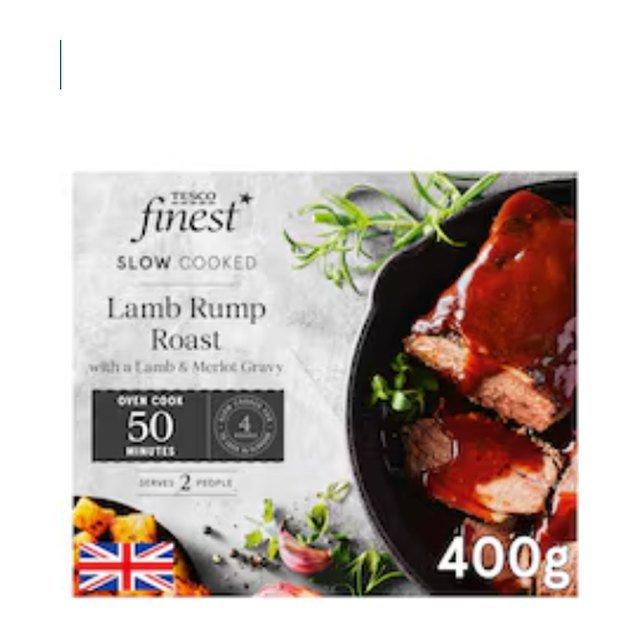 TESCO finest Slow Cooked Lamb Rump Roast With A Lamb & Merlot Gravy