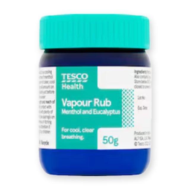 Tesco Health Adult Vapour Rub - Menthol, Eucalyptus