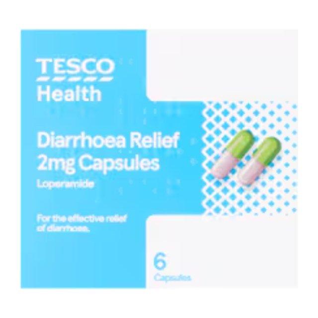 Tesco Health Diarrhoea Relief Loperamide Capsules