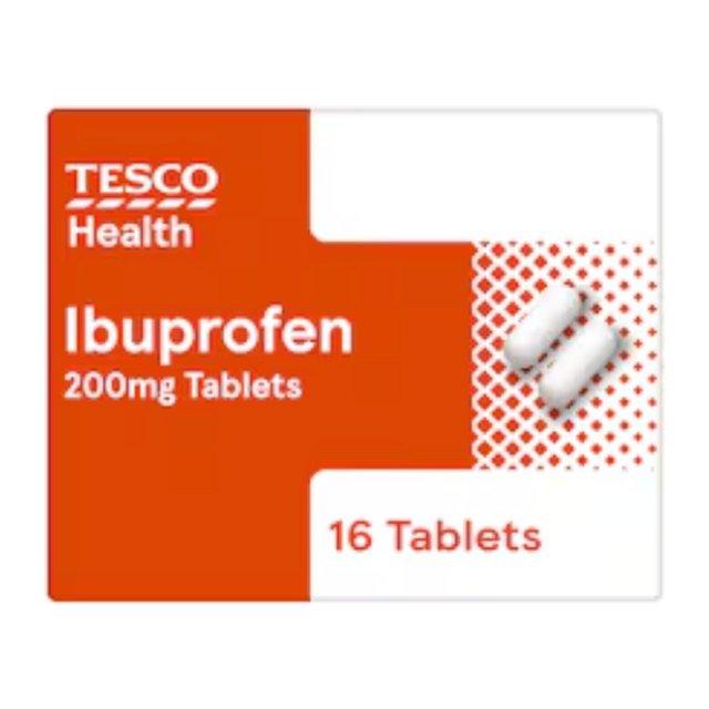 Tesco Health Ibuprofen 200mg Pain Relief Tablets