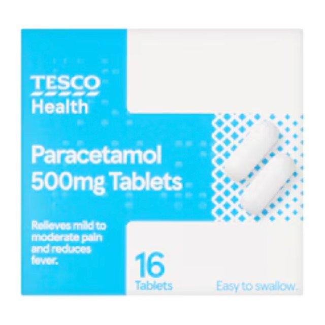 Tesco Health Pain Relief Tablets - Paracetamol 500mg