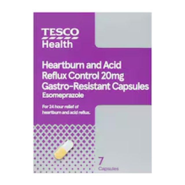 Tesco Heartburn & Acid Reflux Control Gastro- Resistant Capsules with Esomeprazole