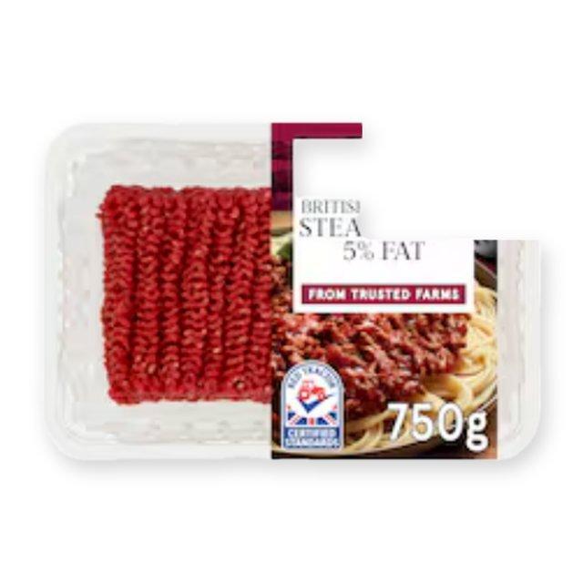 Tesco Lean Beef Steak Mince 5% Fat 750g