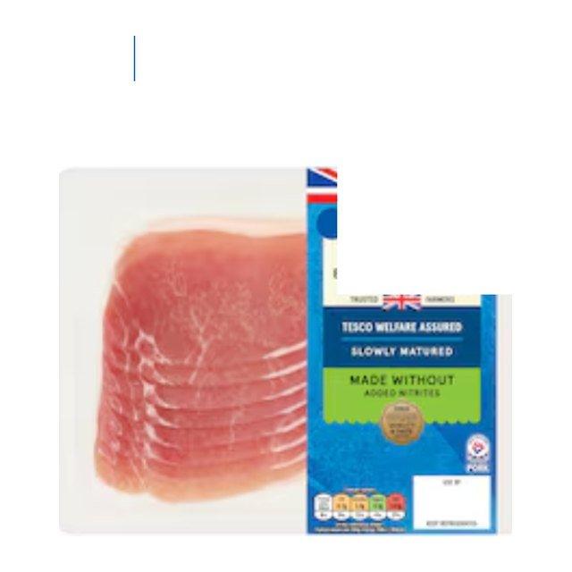Tesco Made Without Added Nitrite British 8 Unsmoked Back Bacon Rashers