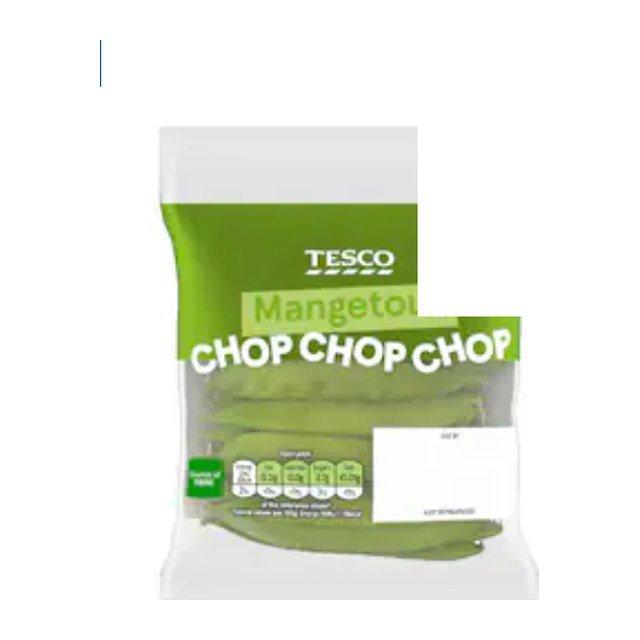 Tesco Mangetout 80g