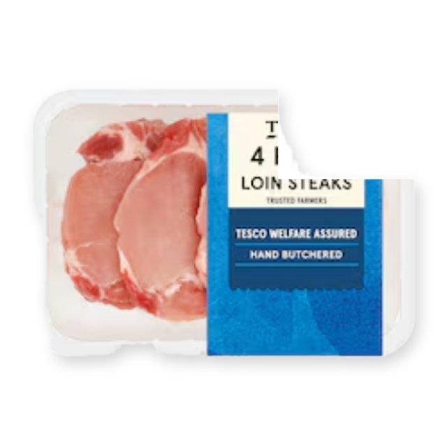 Tesco Pork Loin Steaks 480g