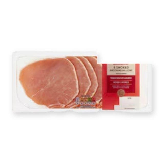 Tesco Reduced Fat & Salt Bacon Medallions - Smoked 8 Pack