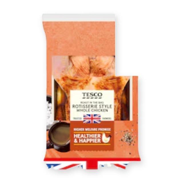 Tesco Roast In The Bag Rotisserie Style Whole Chicken