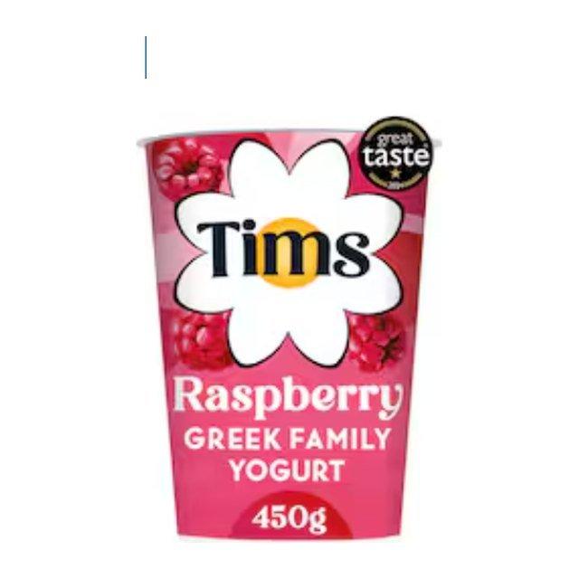 Tims Raspberry Greek Family Yogurt