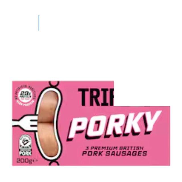 Triples Porky 3 British Pork Sausages