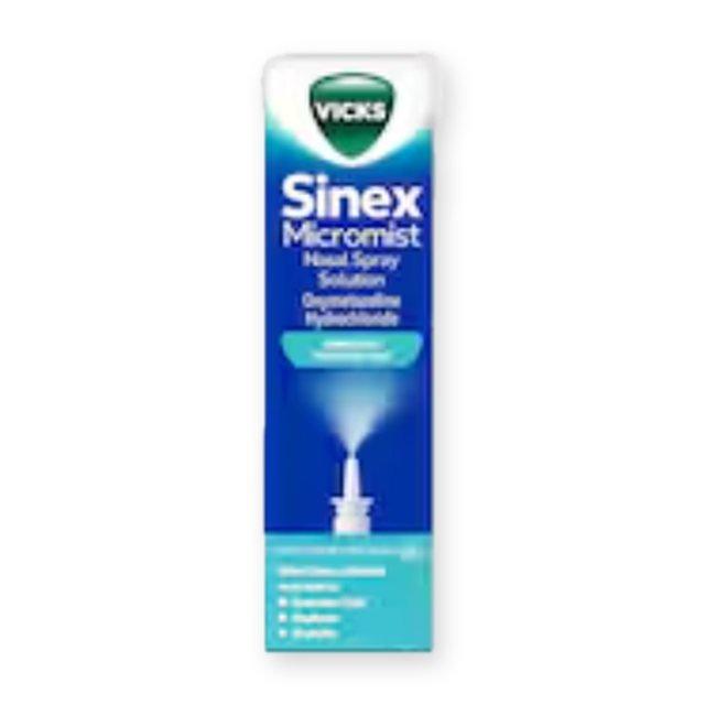 Vicks Sinex Micromist Decongestant Nasal Spray with Levomenthol Aroma