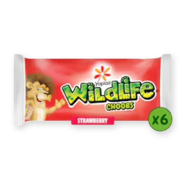 Wildlife Choobs Strawberry Kids Yoghurt Tubes