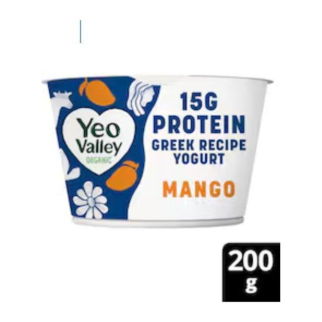 Yeo Valley Organic Greek Recipe Mango & Lime Protein Yogurt