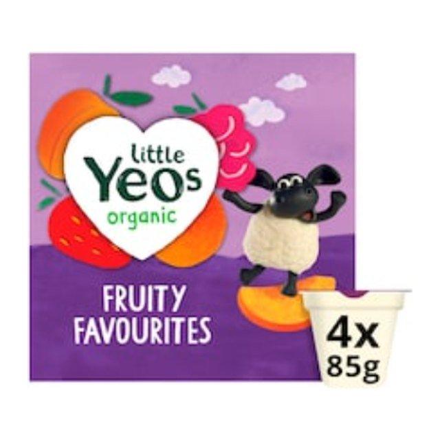 Yeo Valley Organic Little Yeos Fruity Favourites Kids Yogurt