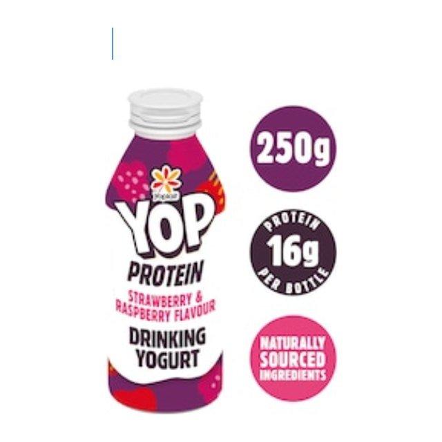 Yoplait Yop Protein Strawberry & Raspberry Drinking Yoghurt